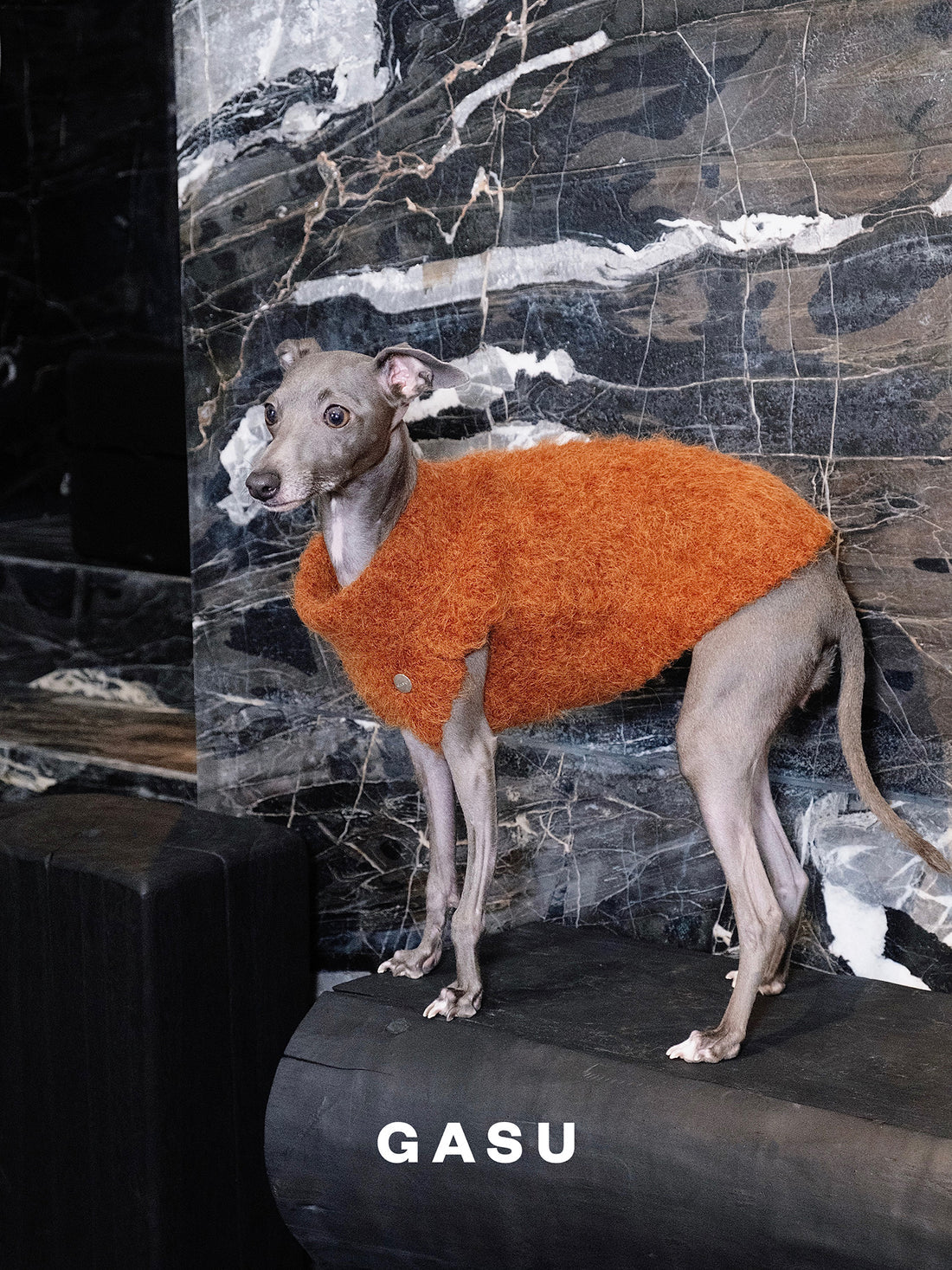 【全犬種対応】Roseau ファイン&ウォーム アルパカニットベスト メイプル