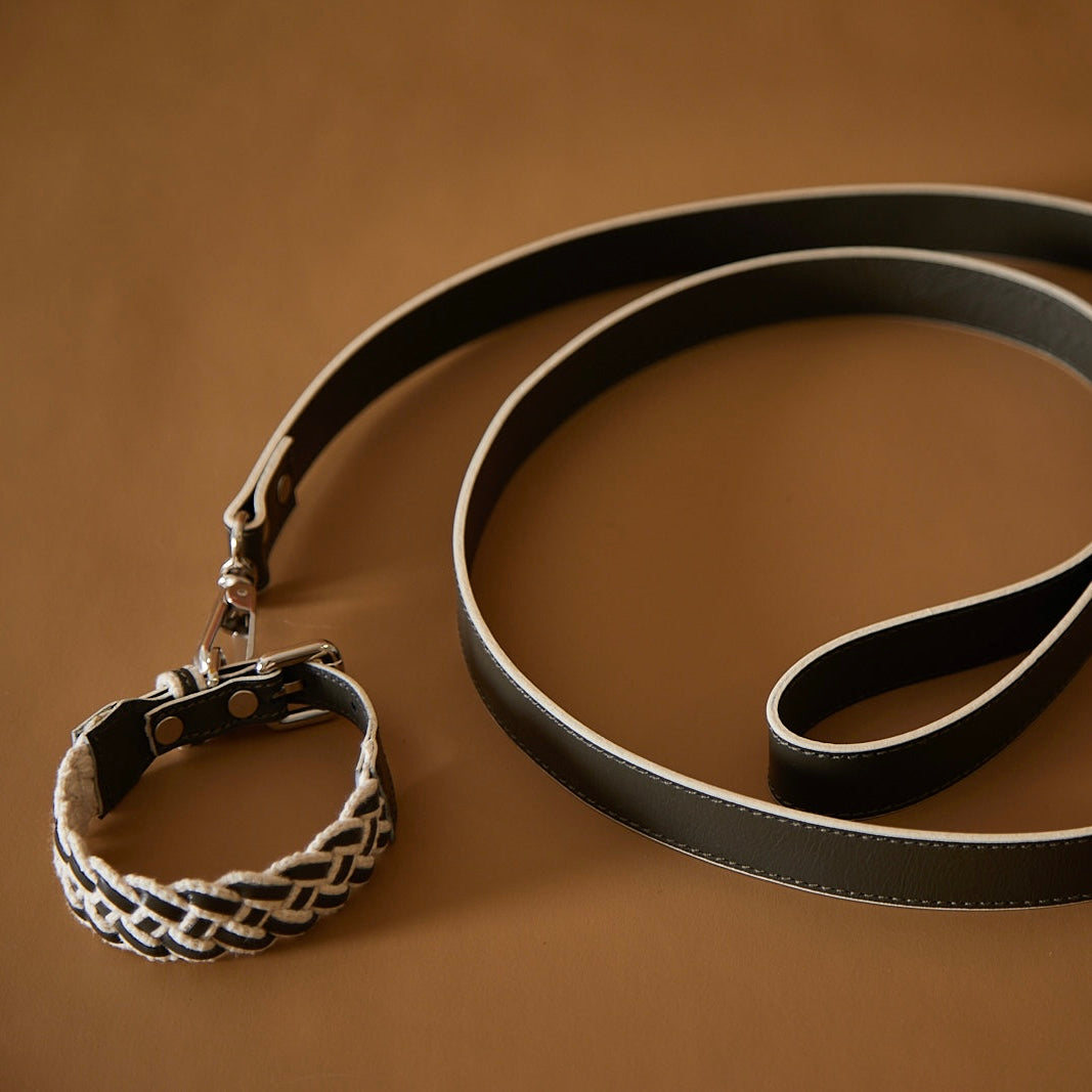 ÉTOILE Leather Collar&Leash Set