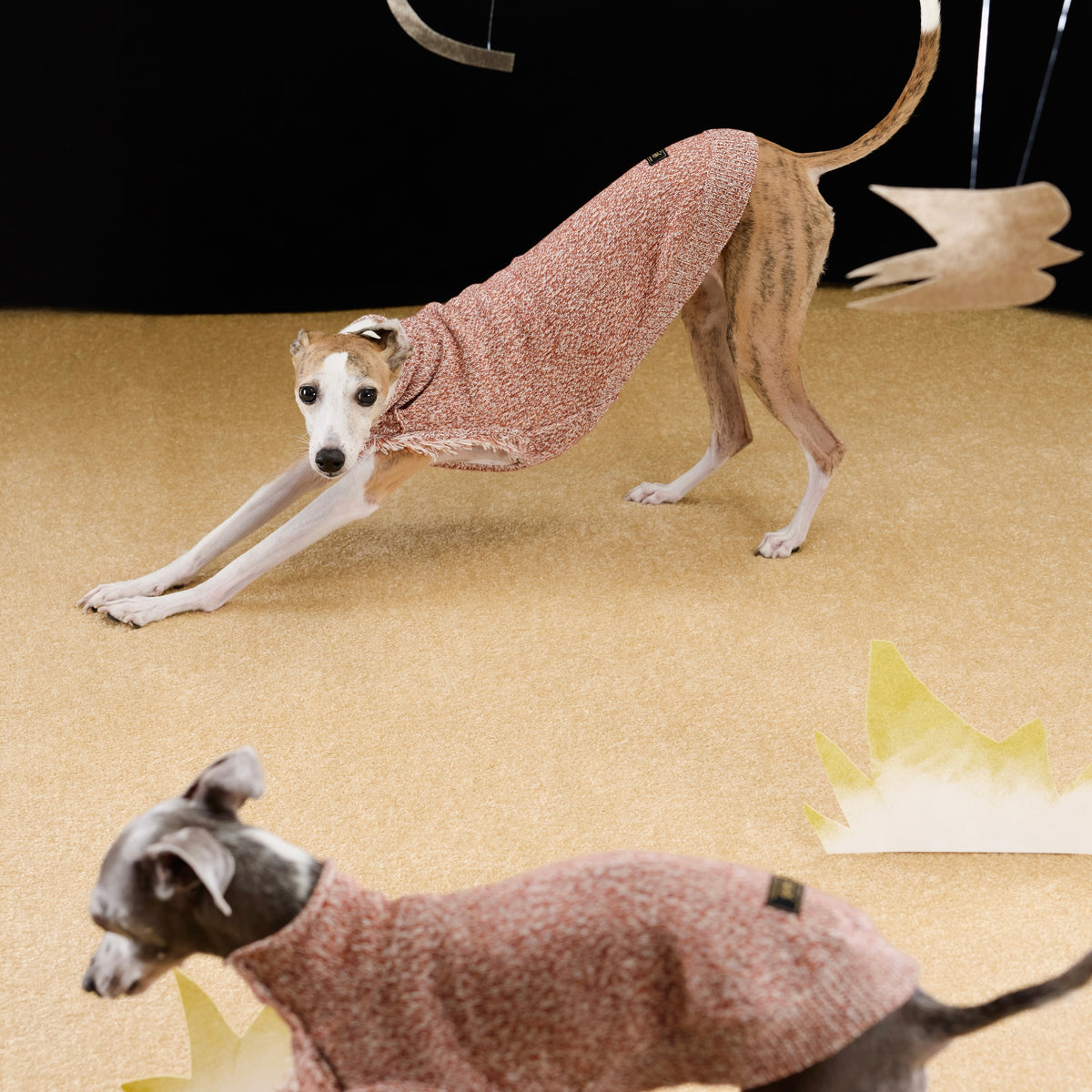 Variété Linen Knit Vest テラコッタオート