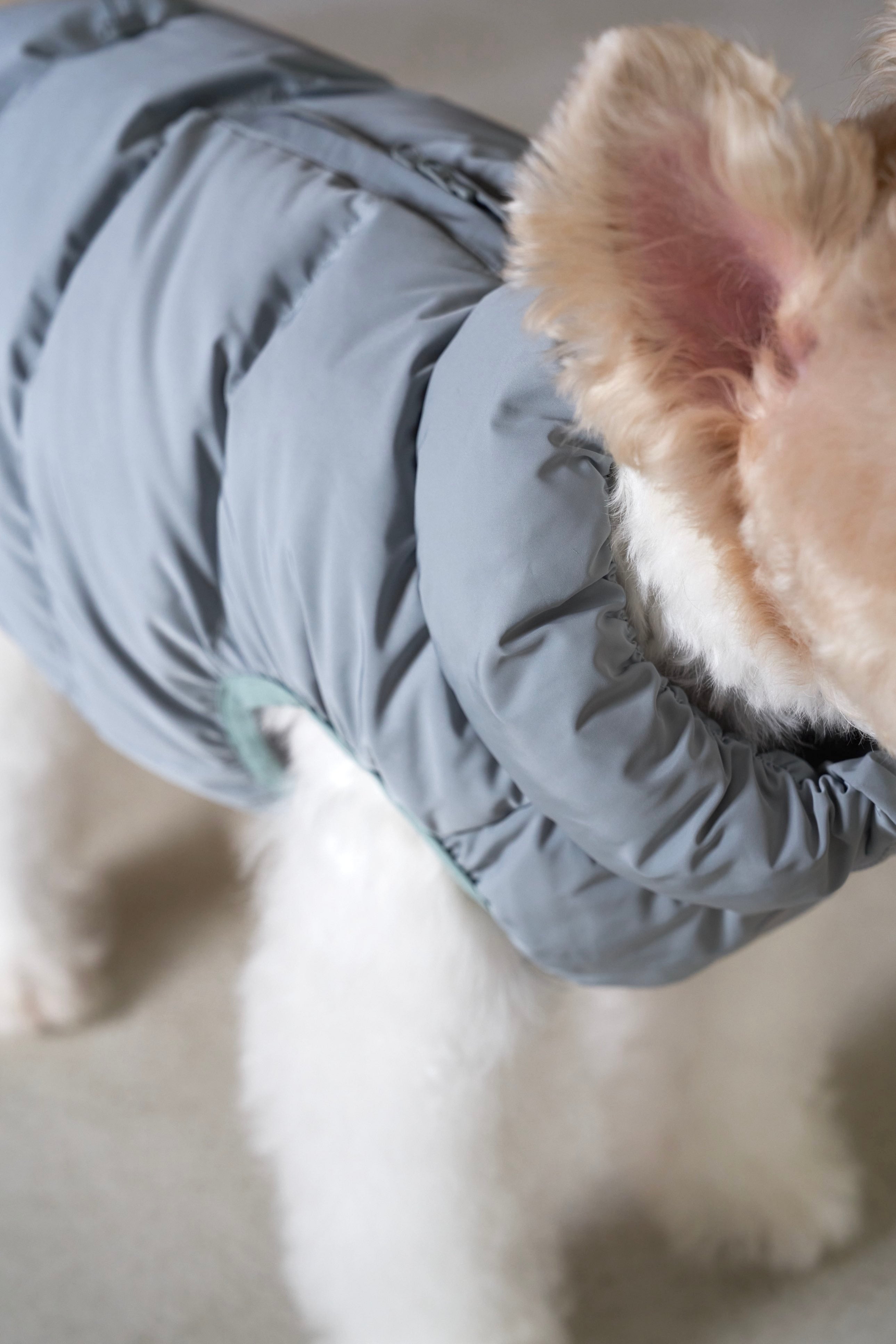 Cushy Puffer Vest アイスバーググリーン