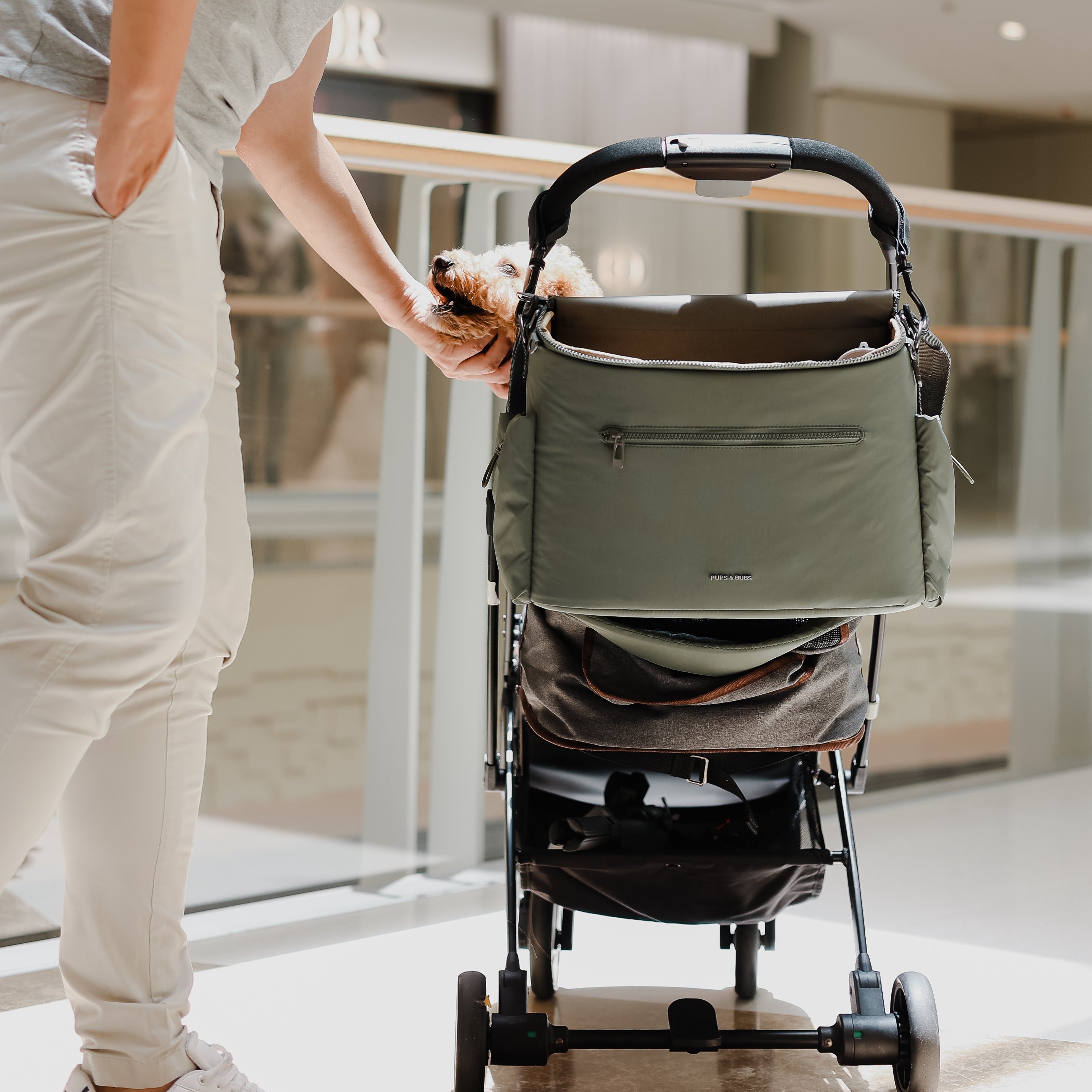 Breeze Picnic&Stroller Bag (トラベルマット付き) オリーブ