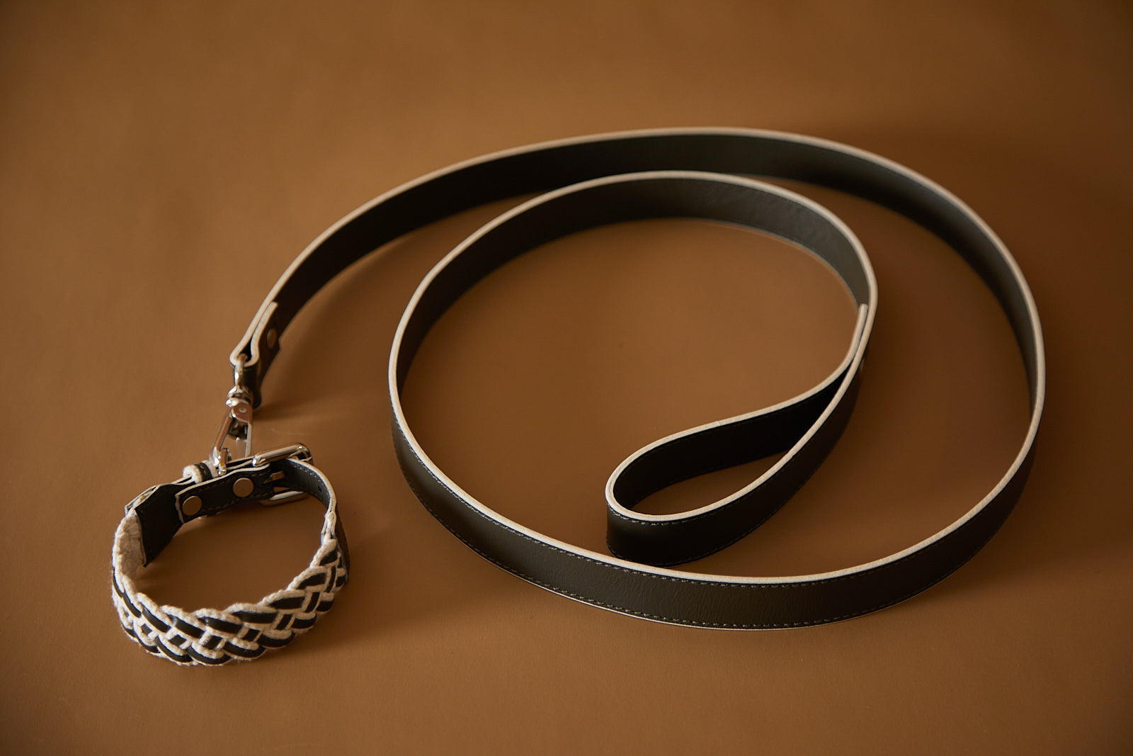 ÉTOILE Leather Collar&Leash Set