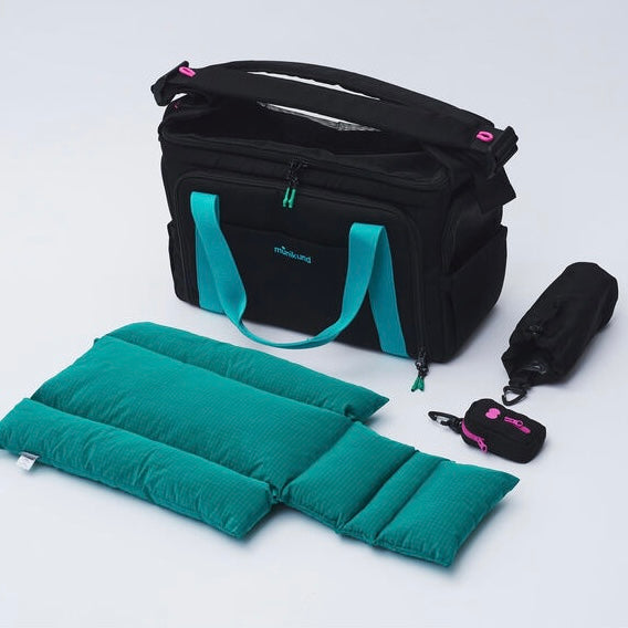BY-WRAP BAG ブラック/グリーンクッション