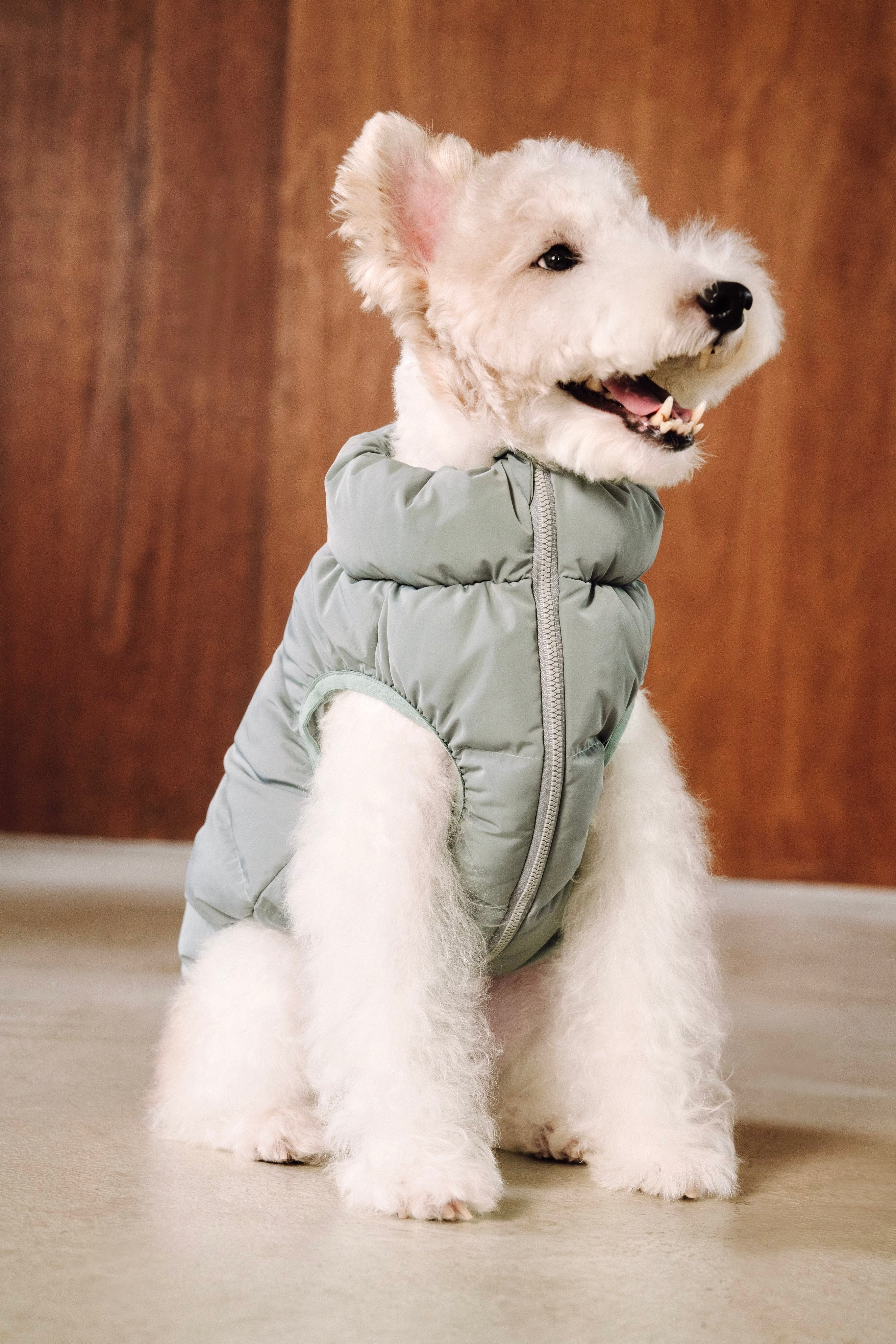 Cushy Puffer Vest アイスバーググリーン