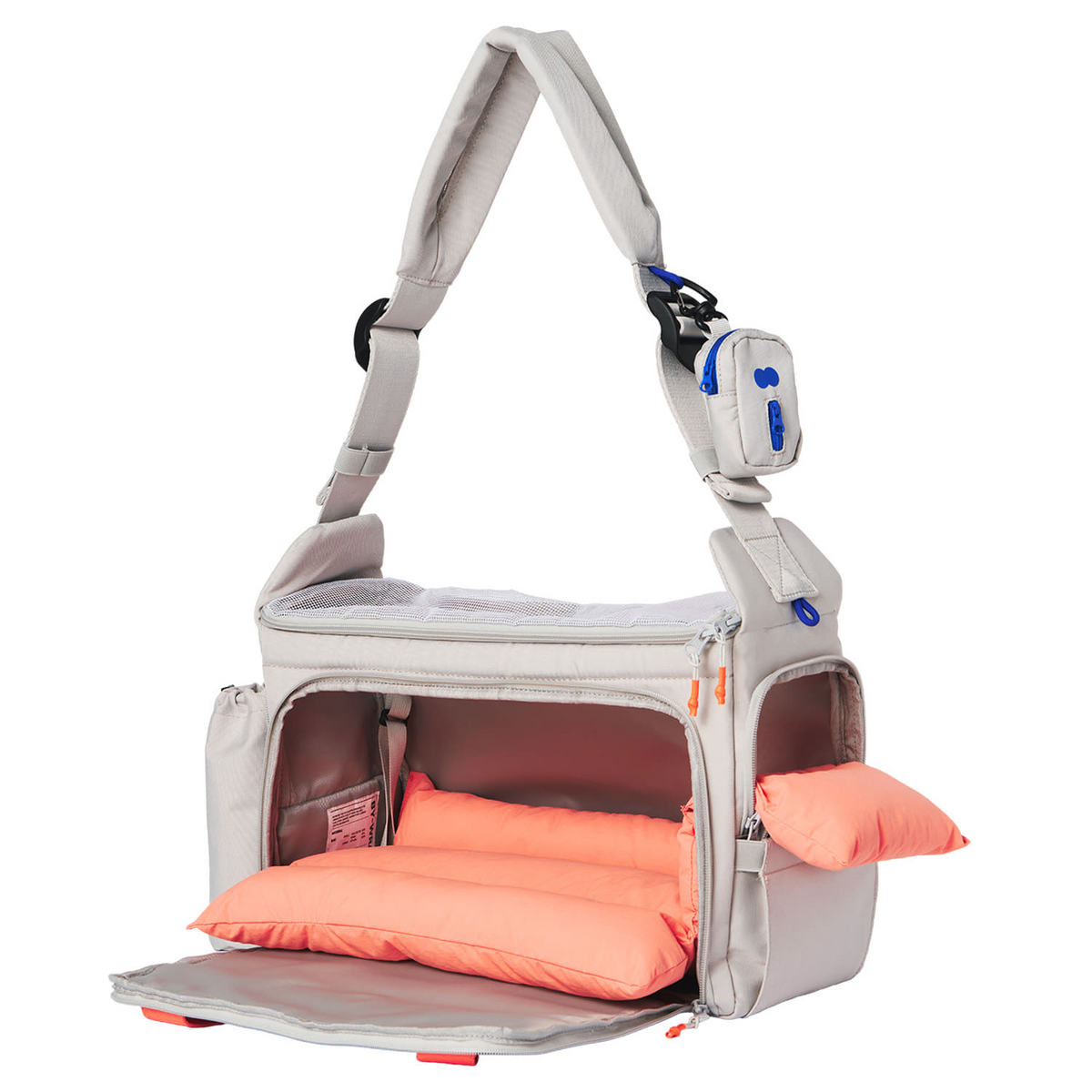 BY-WRAP BAG アイボリー/オレンジクッション