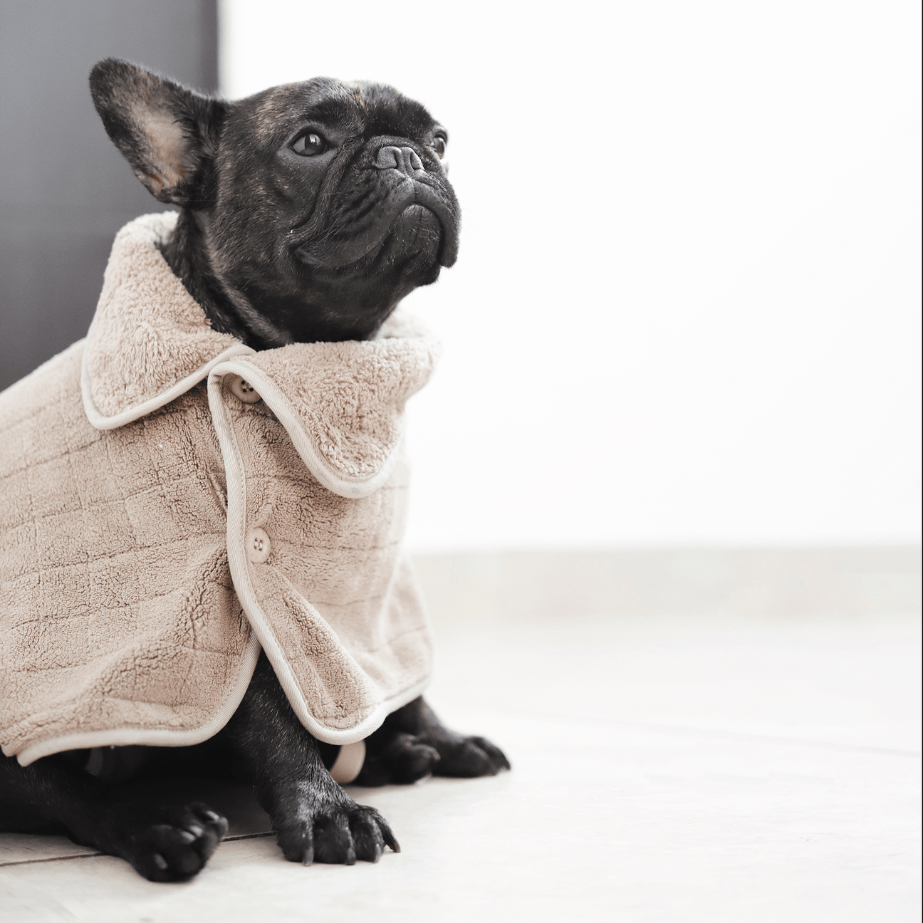 BABY FLEECE BATHROBE CREAM