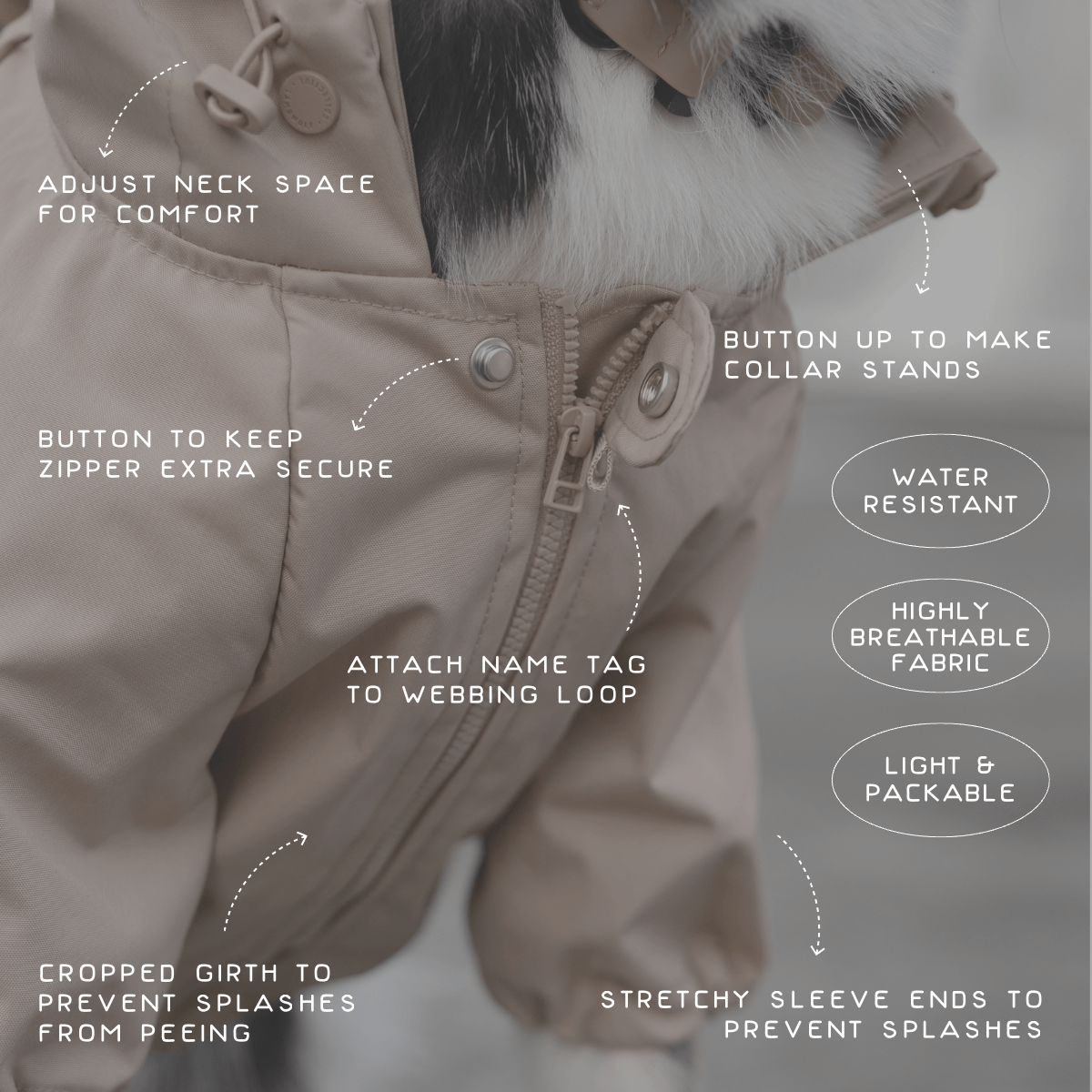 BROOKLYN Raincoat CAMEL