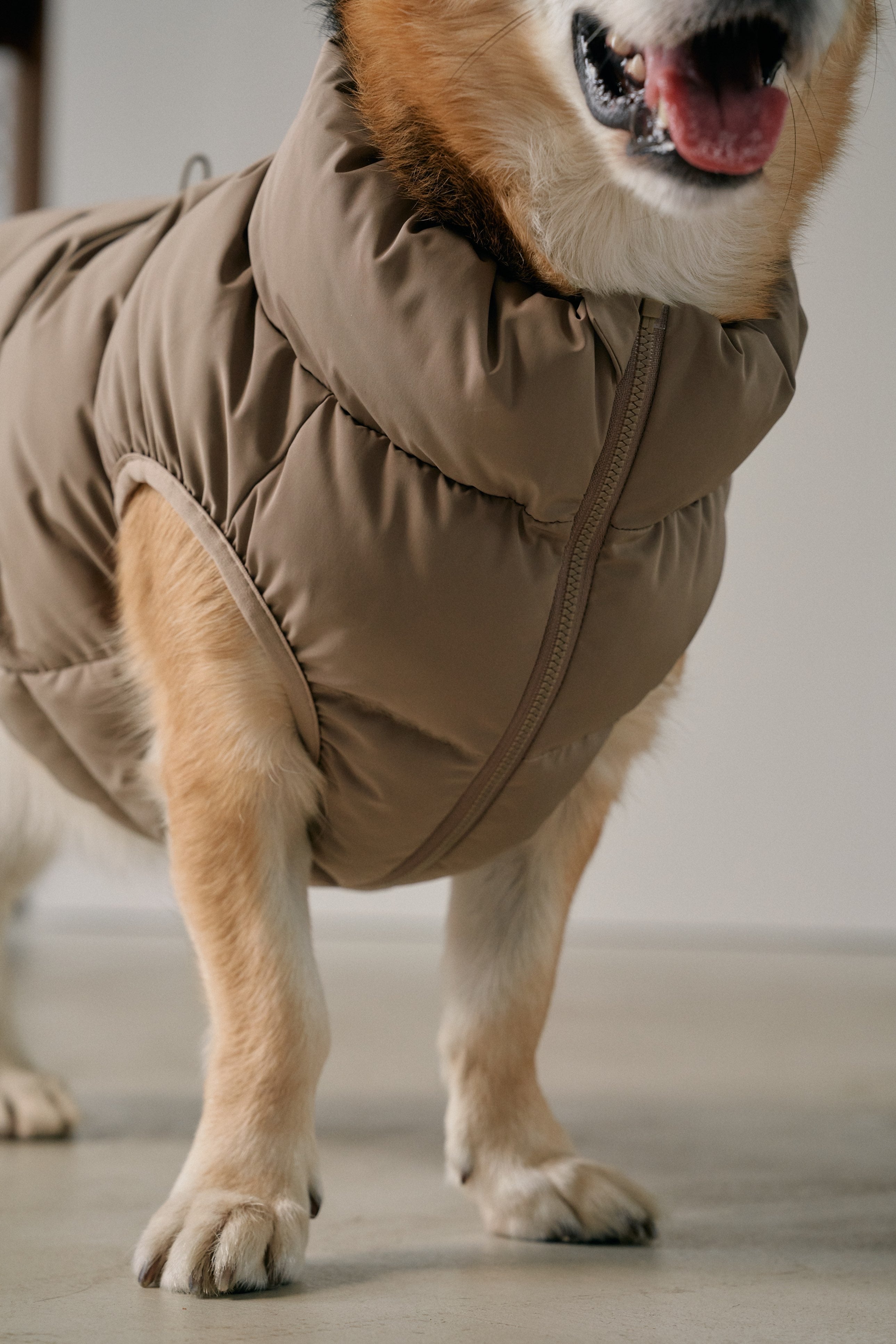 Cushy Puffer Vest カフェモカ