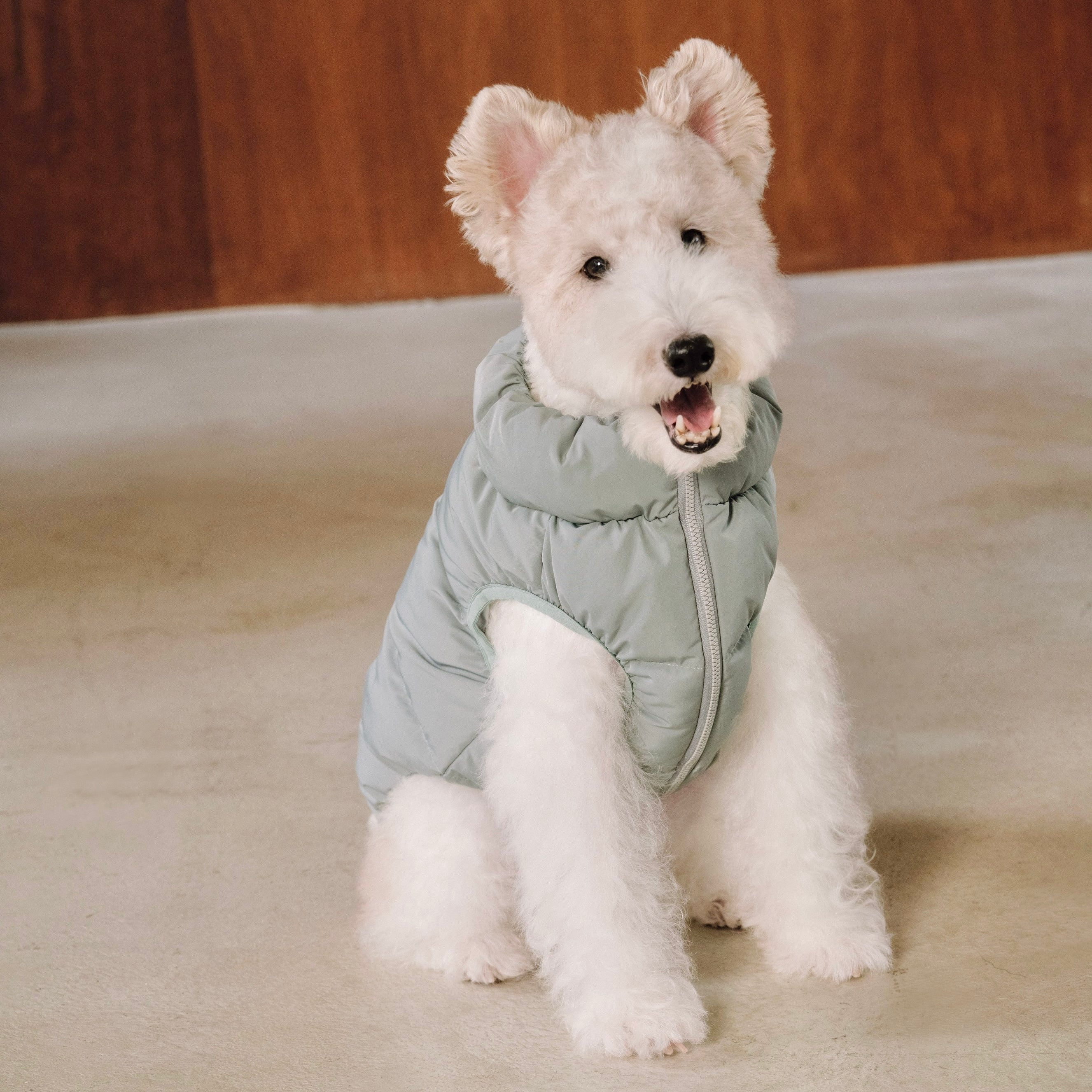 Cushy Puffer Vest アイスバーググリーン