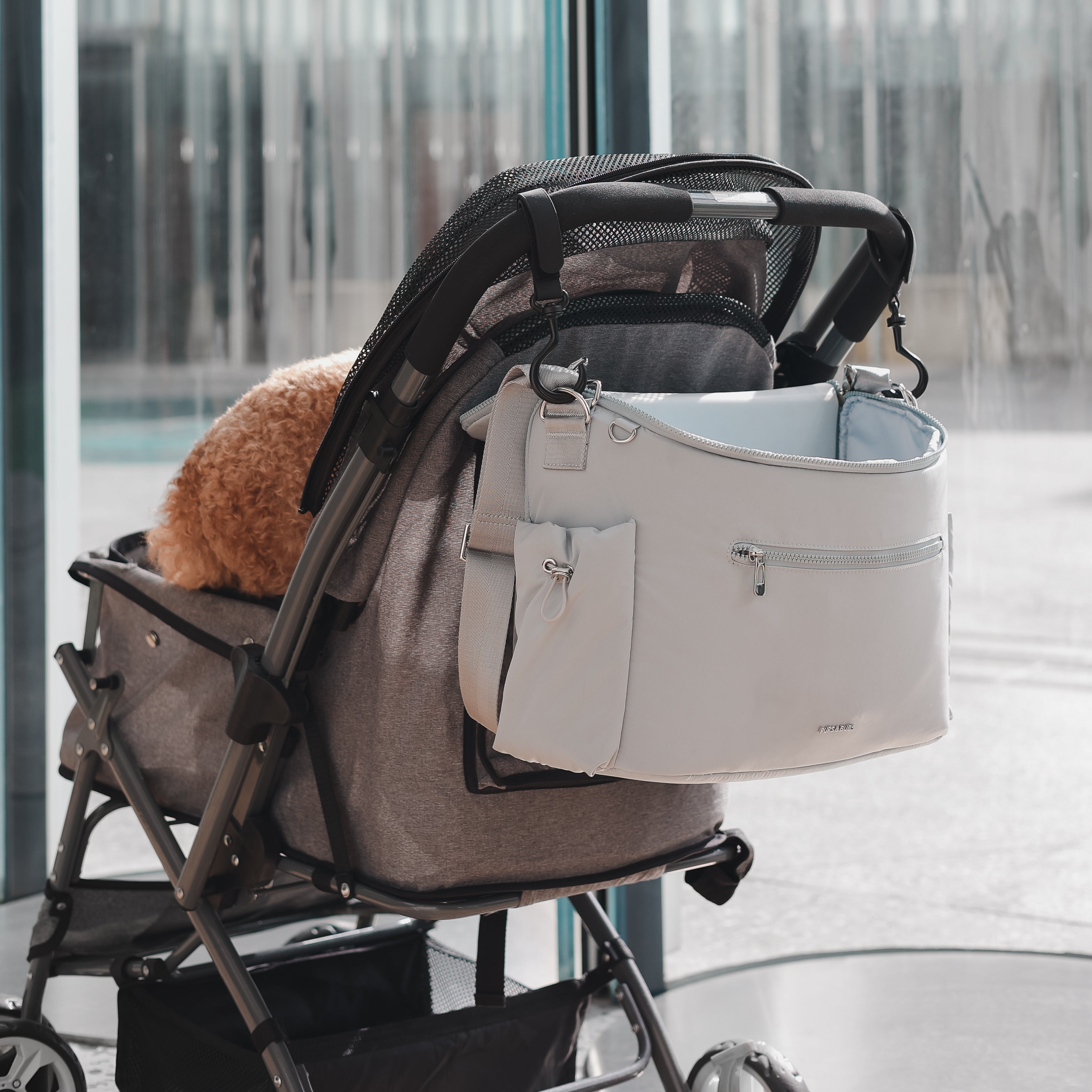 Breeze Picnic&Stroller Bag （トラベルマット付き）ライトブルー