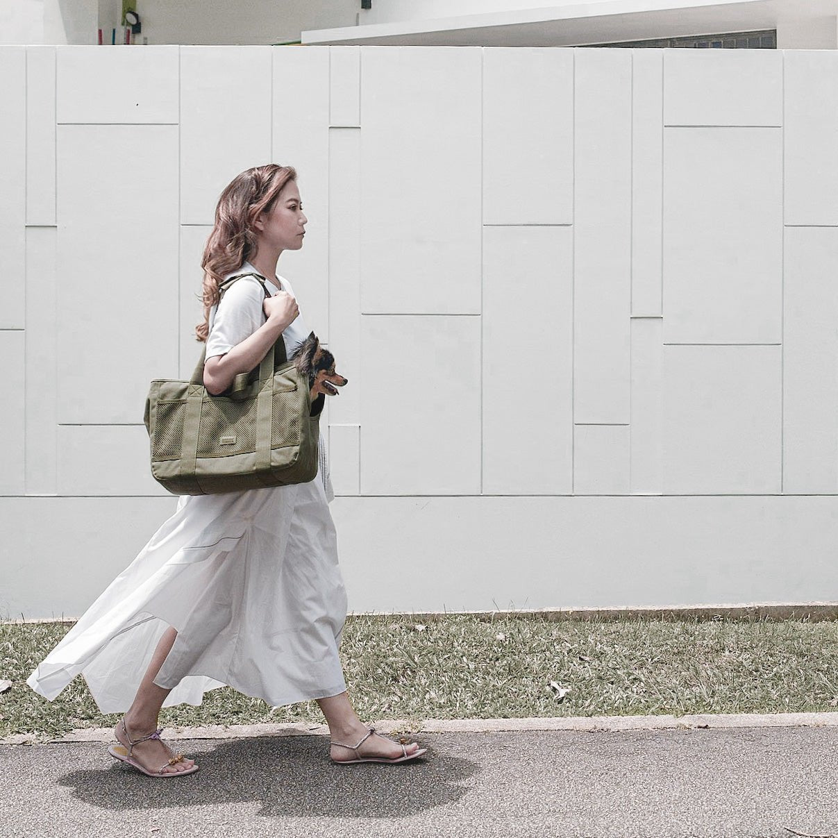 SUBWAY Petite Pet Carrycot FERN