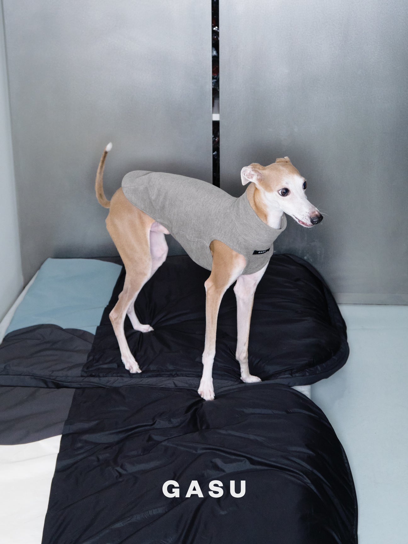 Flâner タイトフィットベスト ペブルグレー