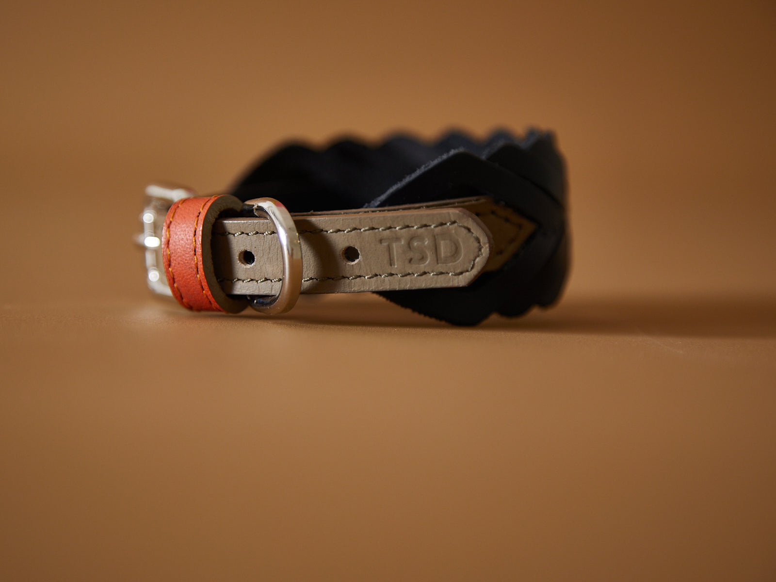 SOLEIL Leather Collar&Leash Set