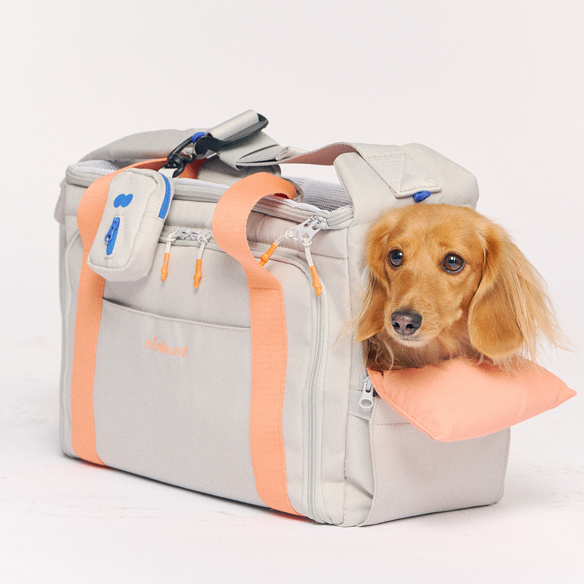 BY-WRAP BAG アイボリー/オレンジクッション