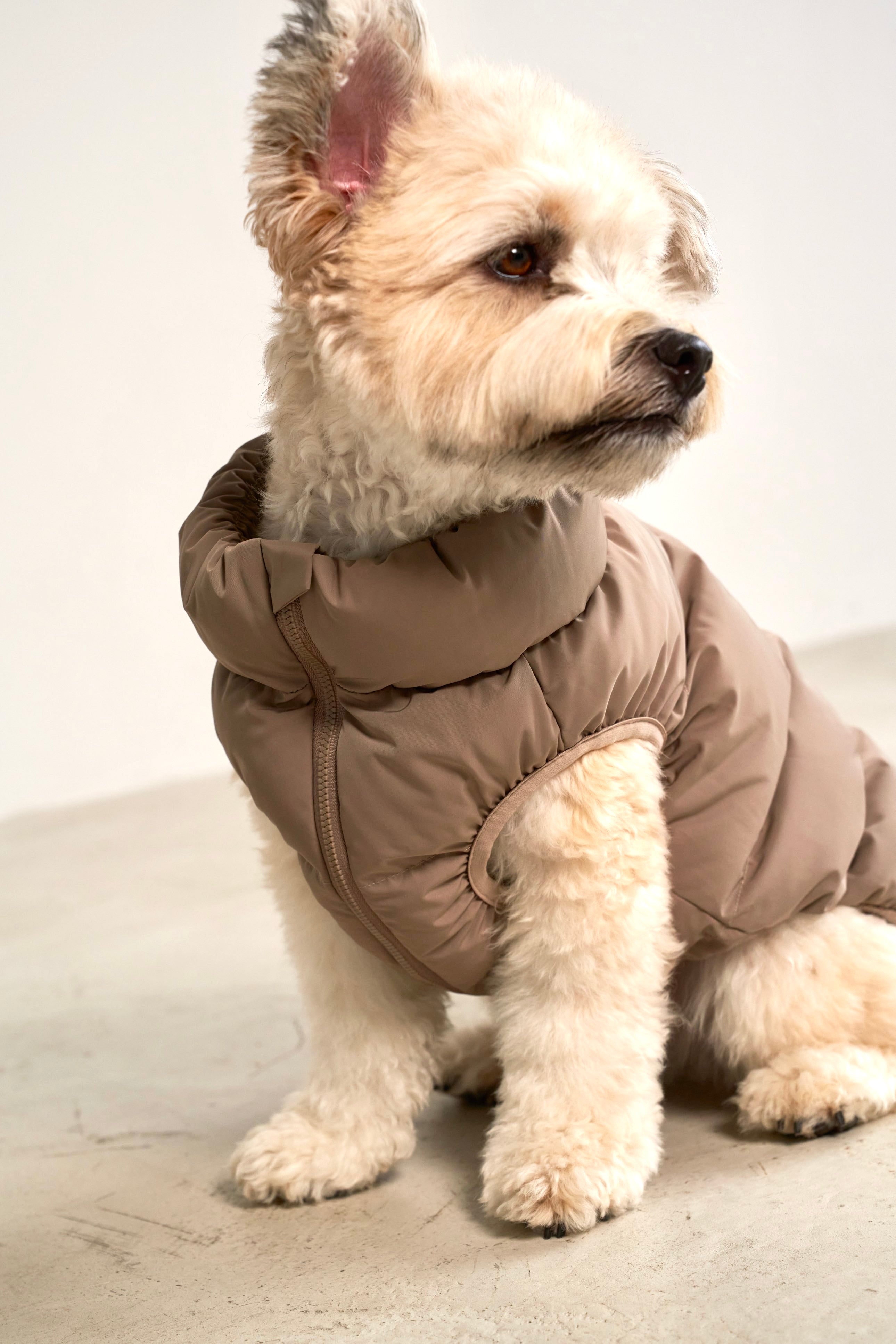 Cushy Puffer Vest カフェモカ