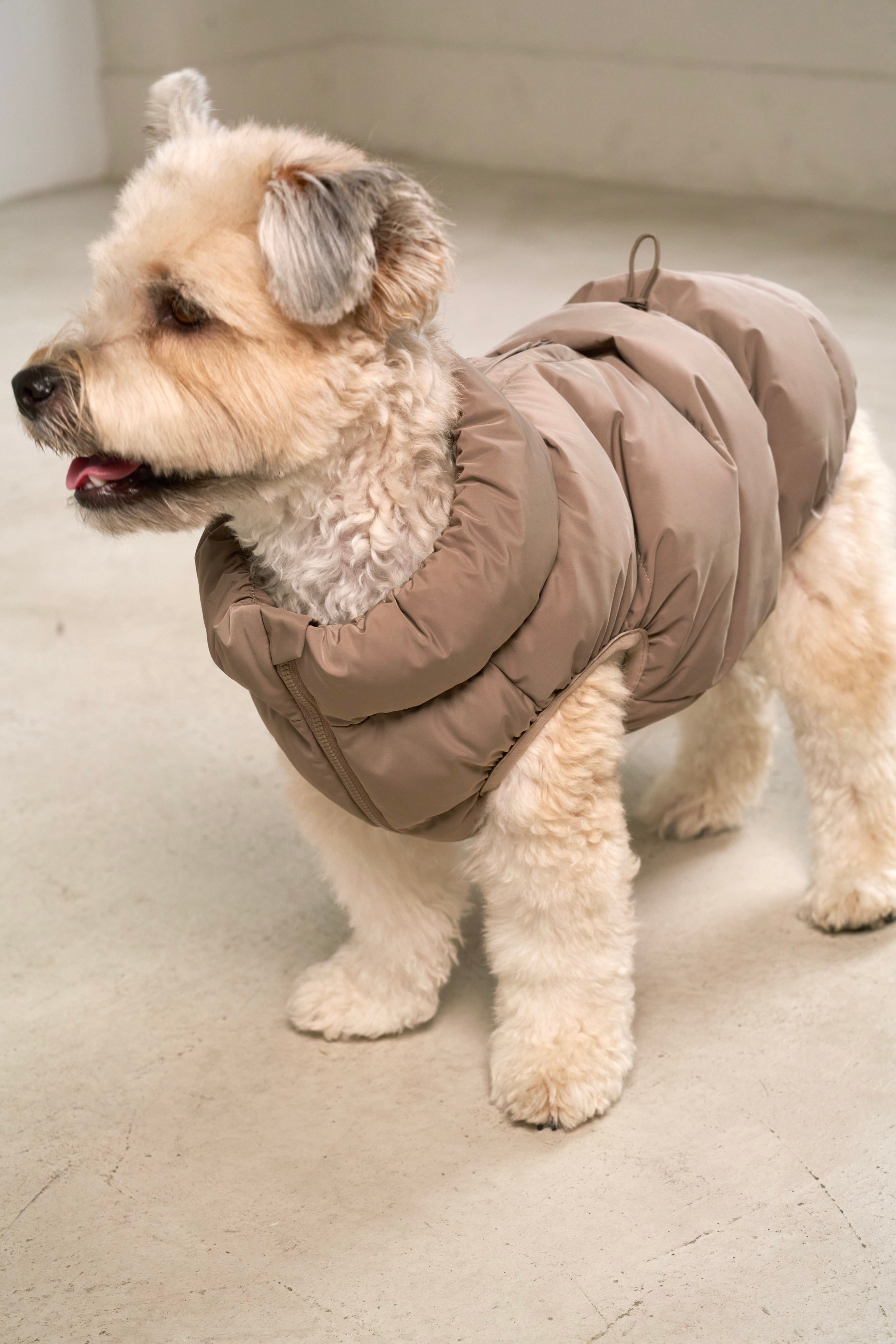 Cushy Puffer Vest カフェモカ