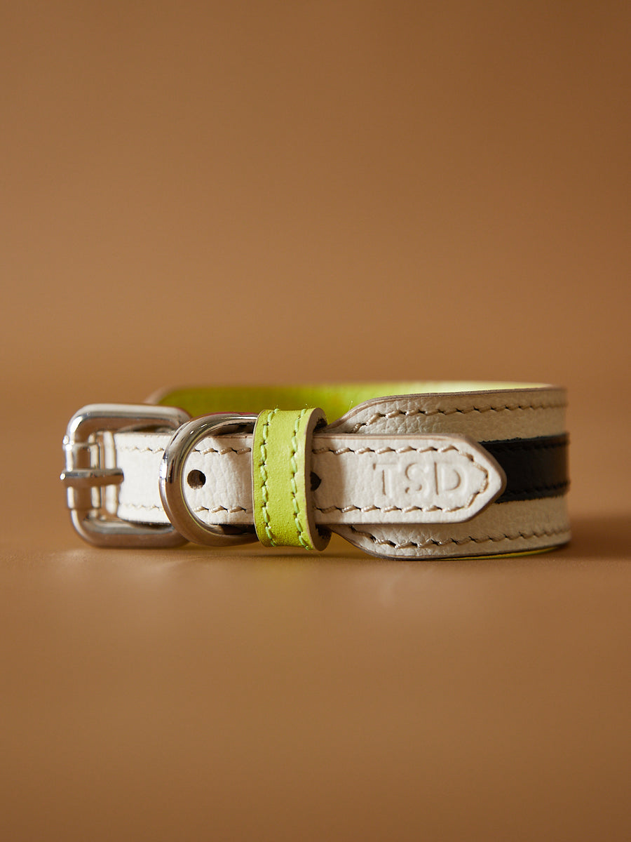 LUNE Leather Collar and Leash Set