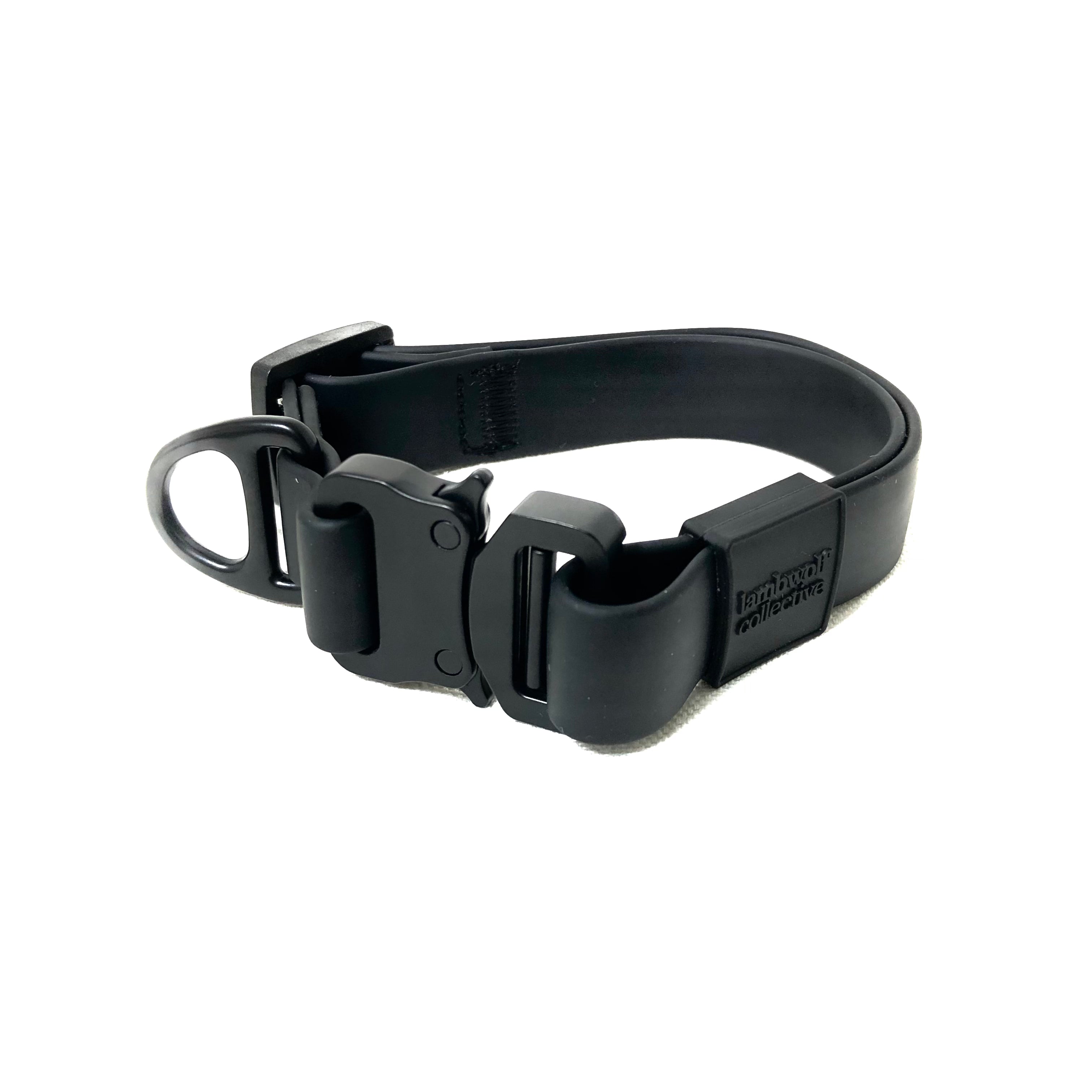 AVA QUICK-RELEASE METAL BUCKLE COLLAR BLACK