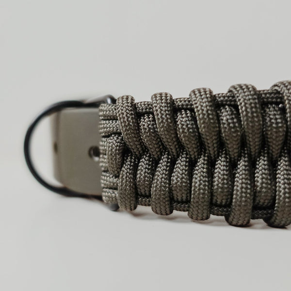 FOSSIL WIDE HANDWOVEN PARACORD COLLAR PINE