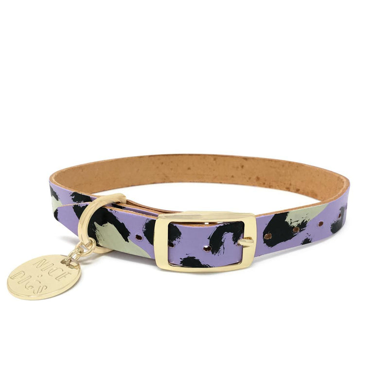 ANIMAL DOG COLLAR LILAC