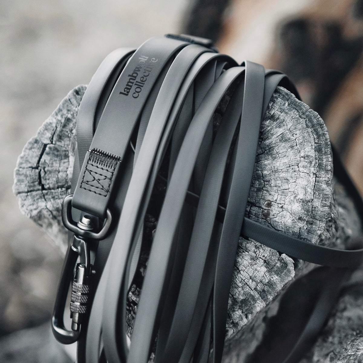 NOMAD X 超軽量ロングリーシュ BLACK（オートロック式カラビナタイプ）