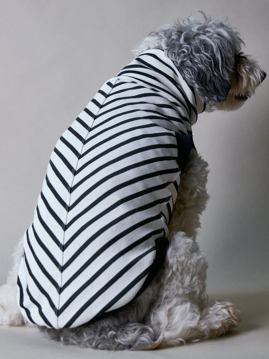 SHADE ブラック＆ホワイト ボーダータートルネックベスト XXSサイズ